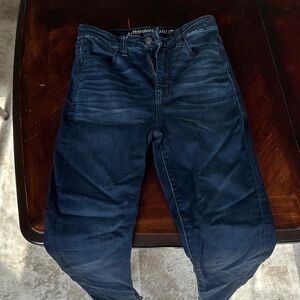 American Eagle Outfitters Men's Dark Blue Slim Jeans